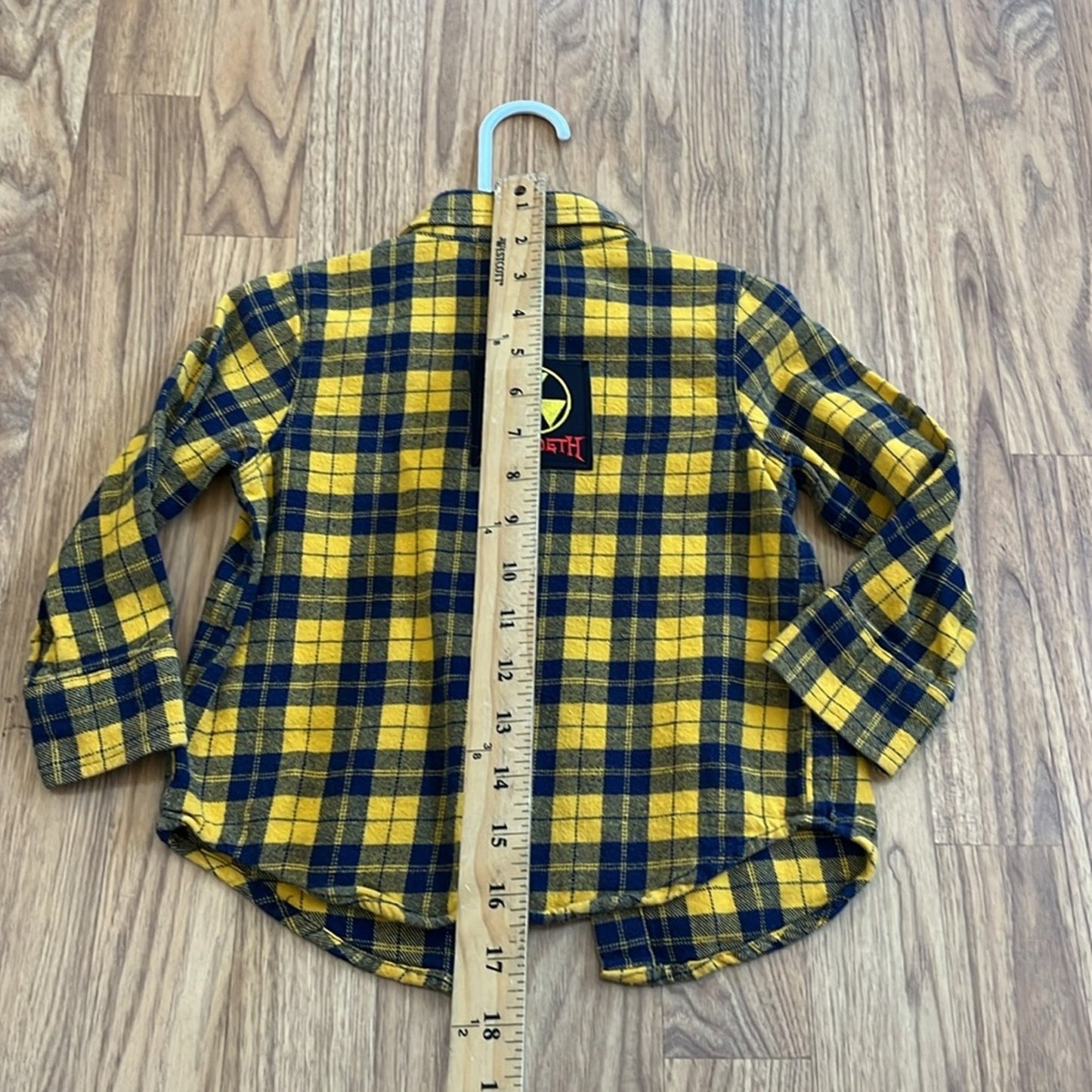 Megadeath Flannel Shirt upcycled unisex Size 2T