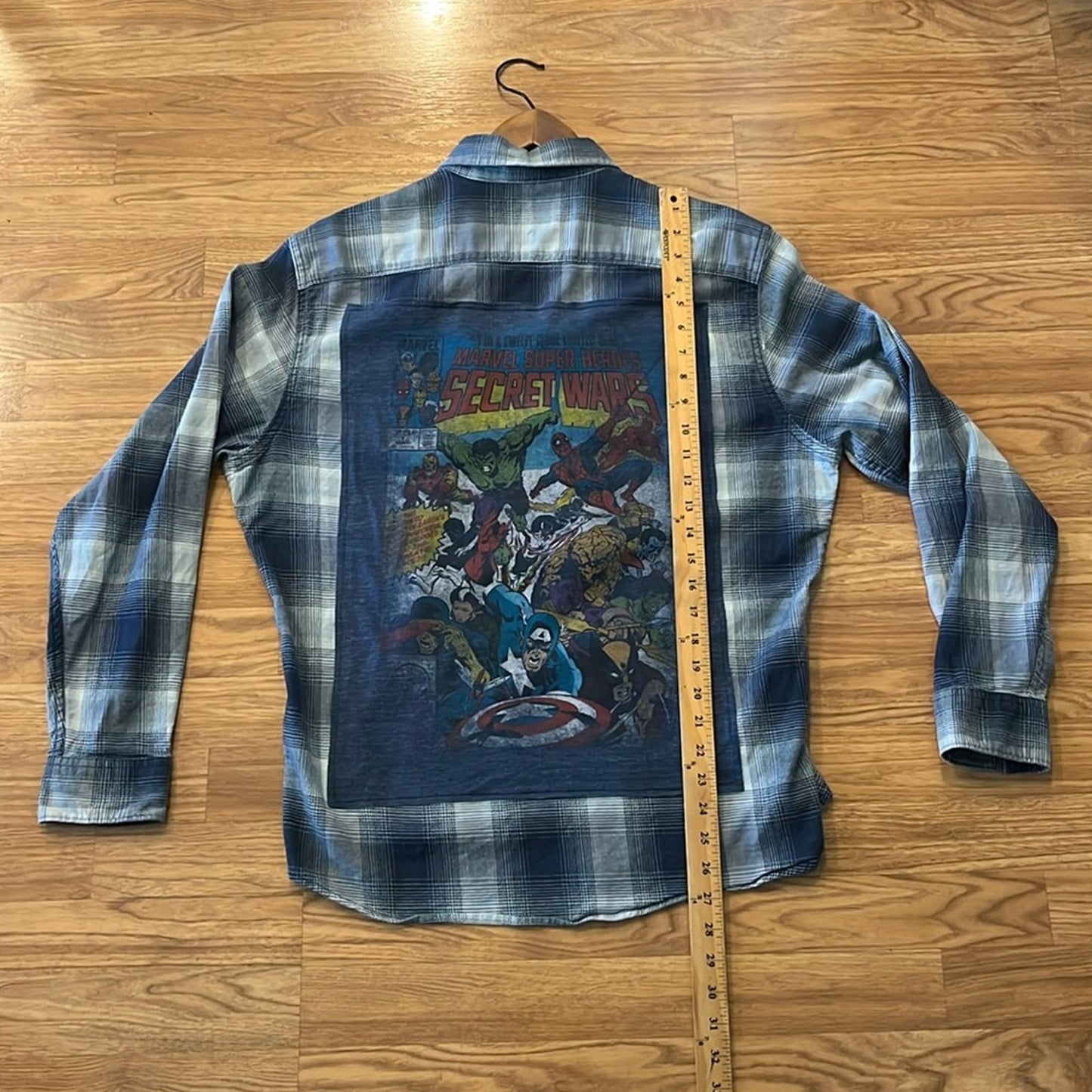 Power Rangers Upcycled Flannel Shirt Unisex Size Large L