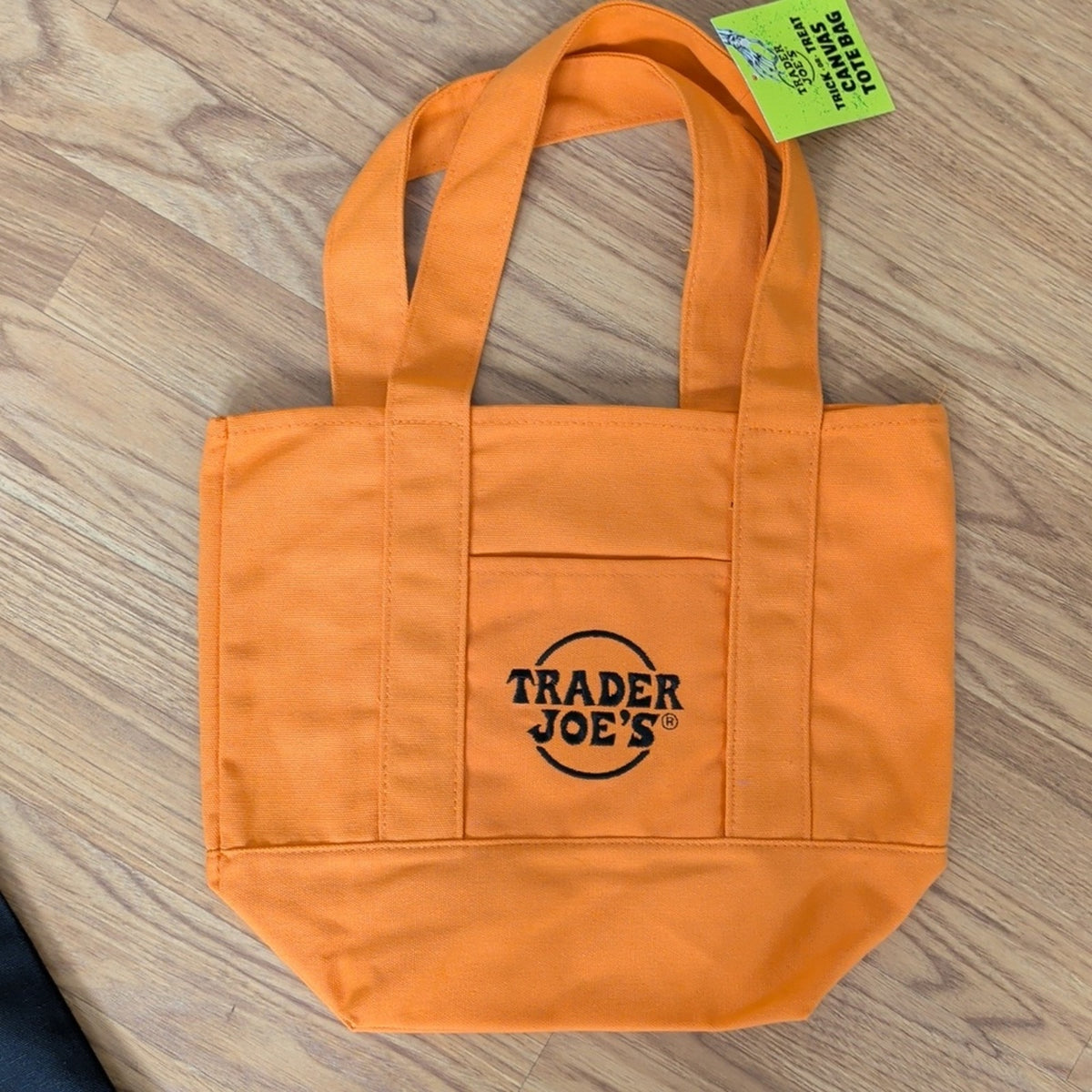 Trader Joe's Halloween Tote Bags Set of 4 Black Orange Purple Green