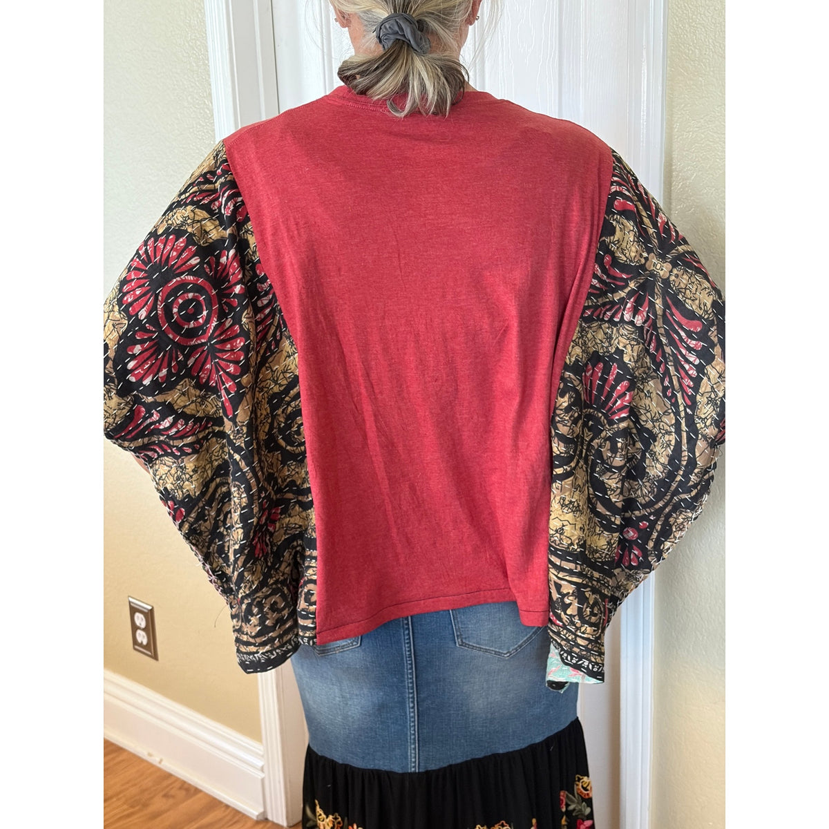 49ers San Francisco NFL Kantha Tunic Top Shirt OS Handmade Boho