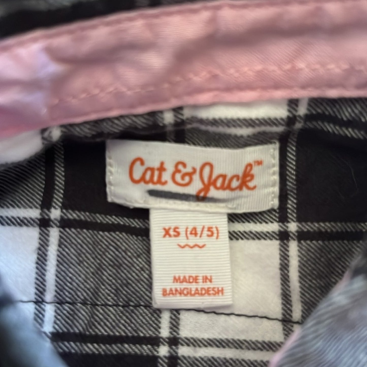 Hey Pumpkin Halloweek Flannel Shirt upcycled size XS 4 / 5