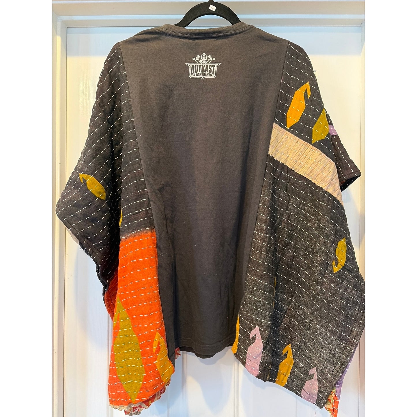 Outkast Upcycled Kantha Tunic Top Shirt OS Handmade Boho