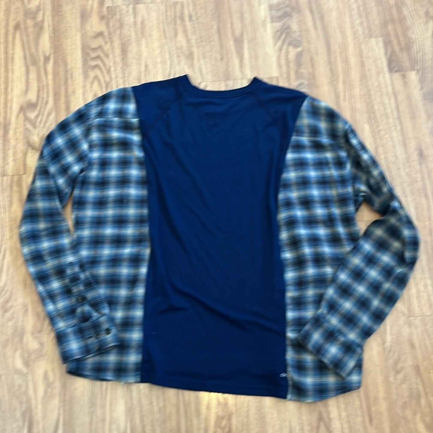 UCLA College Flannel Sweatshirt Shirt Upcycled unisex no Size
