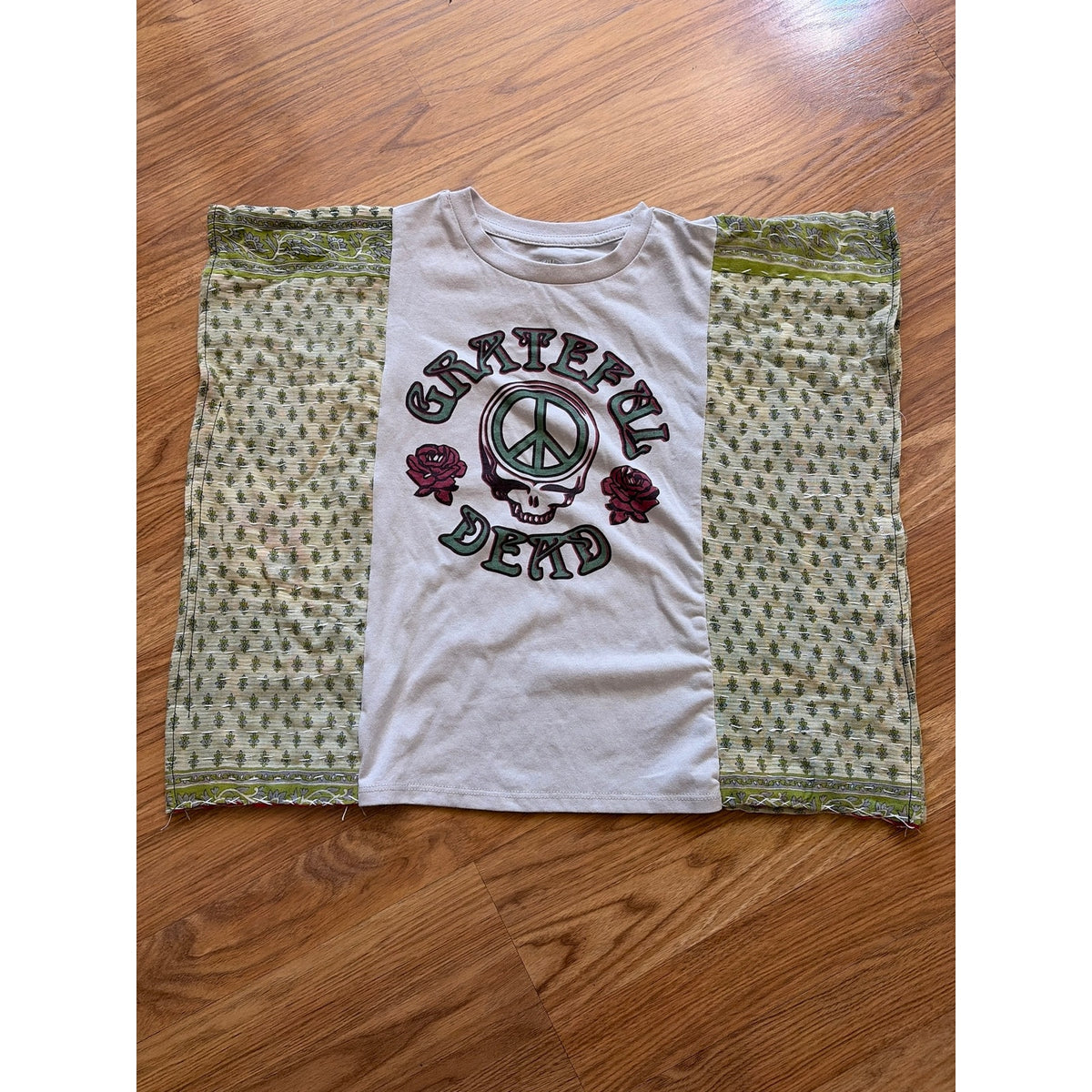 Grateful Dead Upcycled Tunic Top Shirt OS Handmade Boho Girls