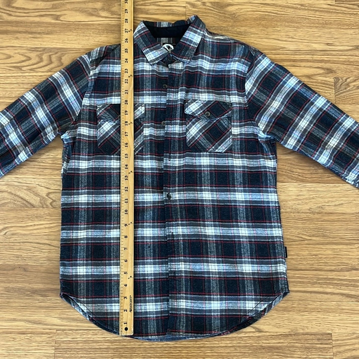 Jack Daniel's Whiskey Tennesee Fire Flannel Shirt upcyled unisex Size Medium M