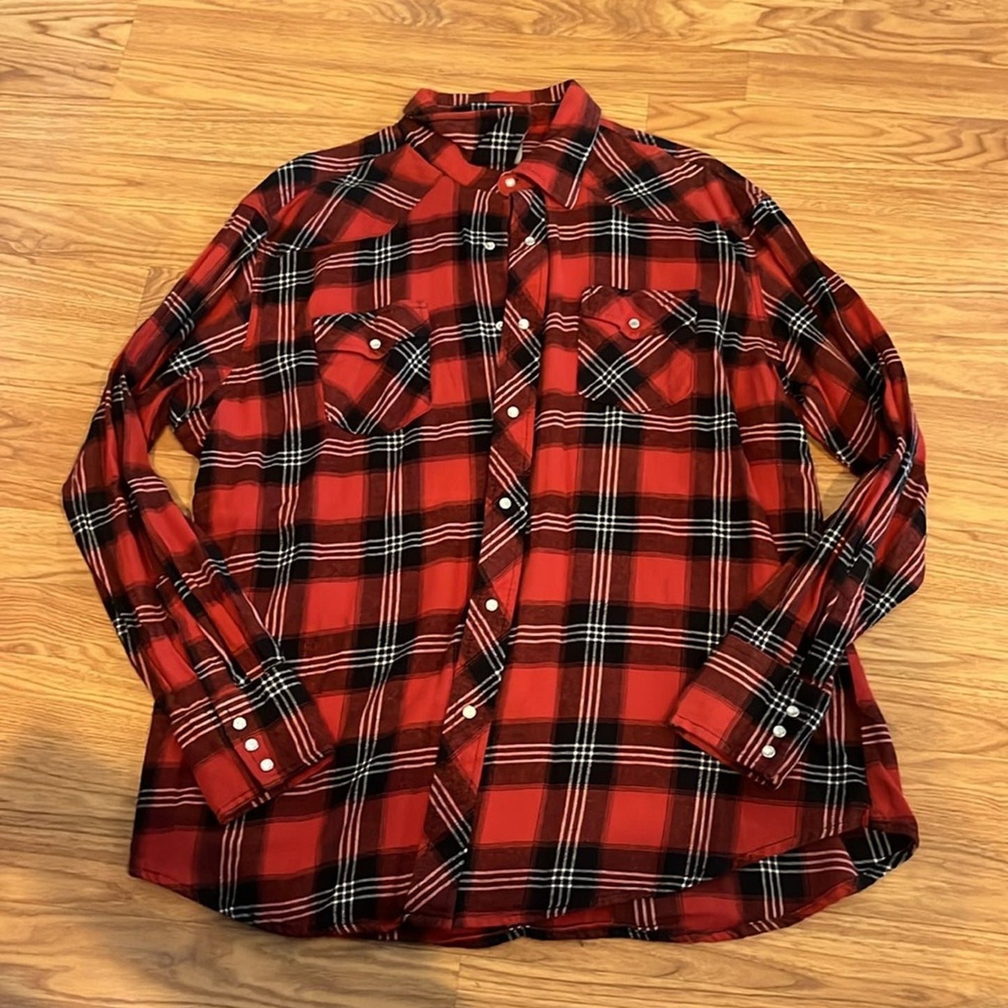 Iron Man upcycled Flannel Shirt unisex Size Large L