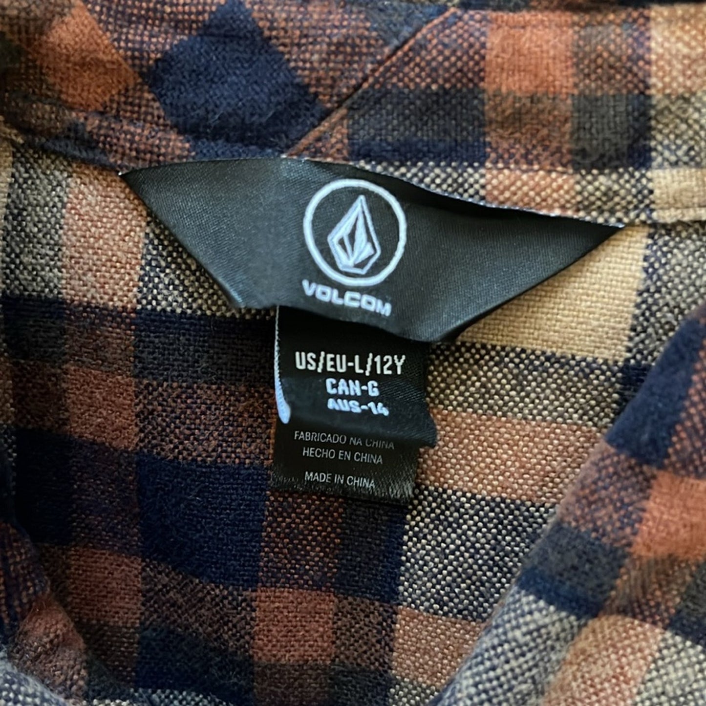 Star Wars Halloween Volcom Flannel Shirt upcycled size 12Y