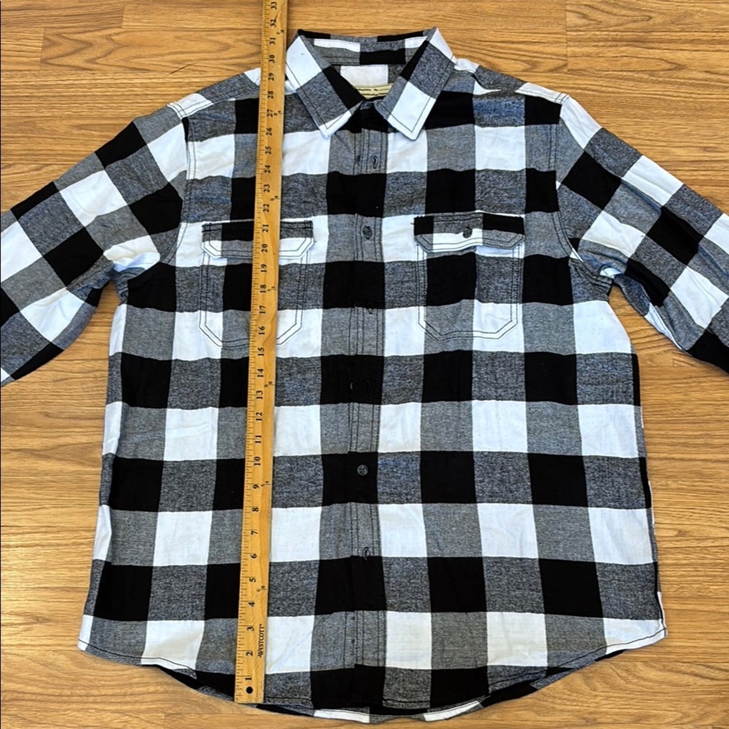 Mickey Mouse Disneyland upcycled Flannel Shirt Unisex Size Large L