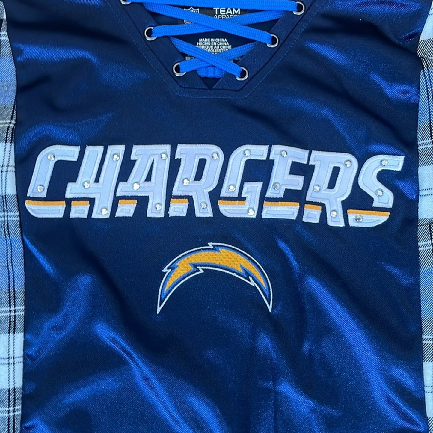 Los Angeles Chargers Football NFL Flannel Shirt Sweatshirt one Size