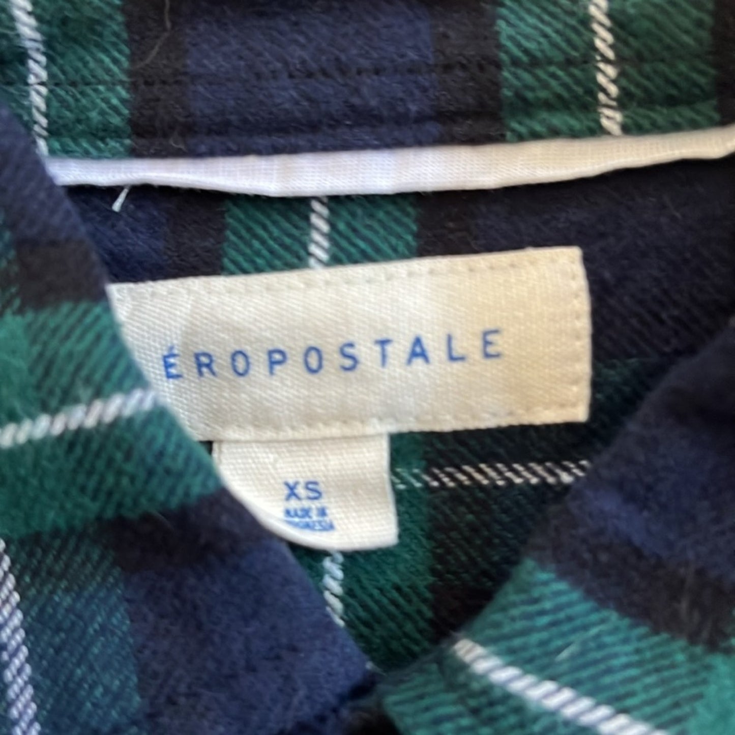 Happy St. Patricks Day Flannel Shirt upcycled unisex Size XS X-Small