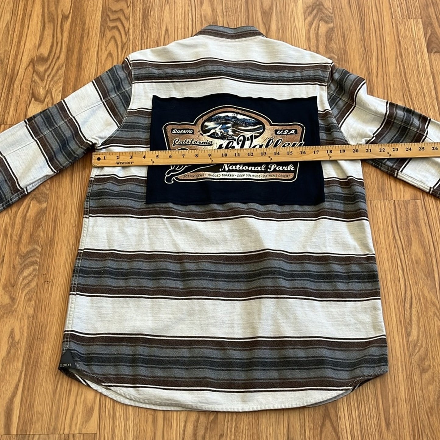 Death Valley National Park Flannel Shirt upcycled unisex Size Large L