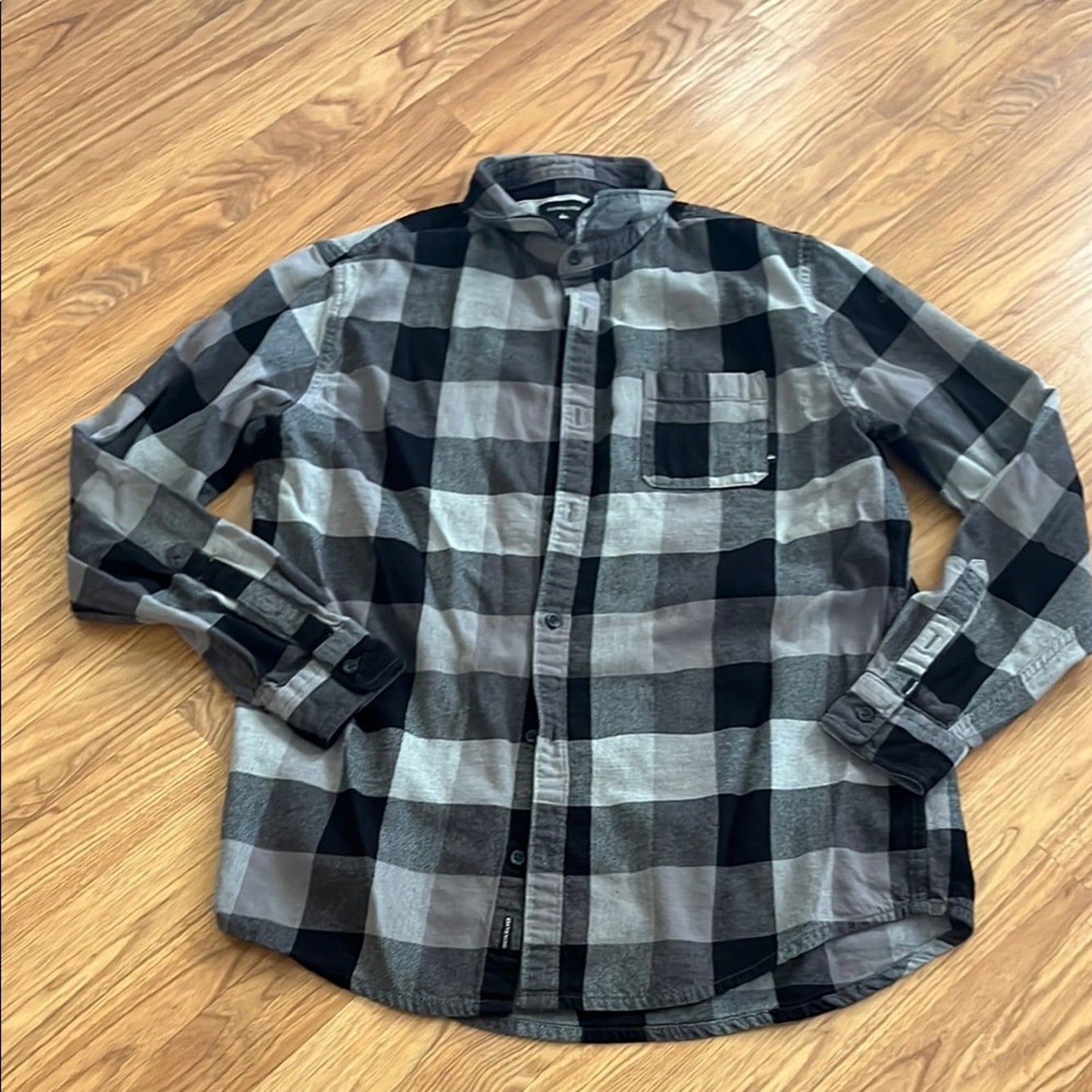 Rose Canyon Cantina & Grill Flannel Shirt upcycled unisex size Large L