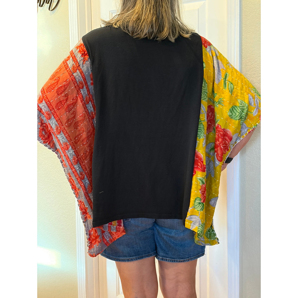 Elvis Presley Upcycled Kantha Tunic Top Shirt OS Handmade Boho