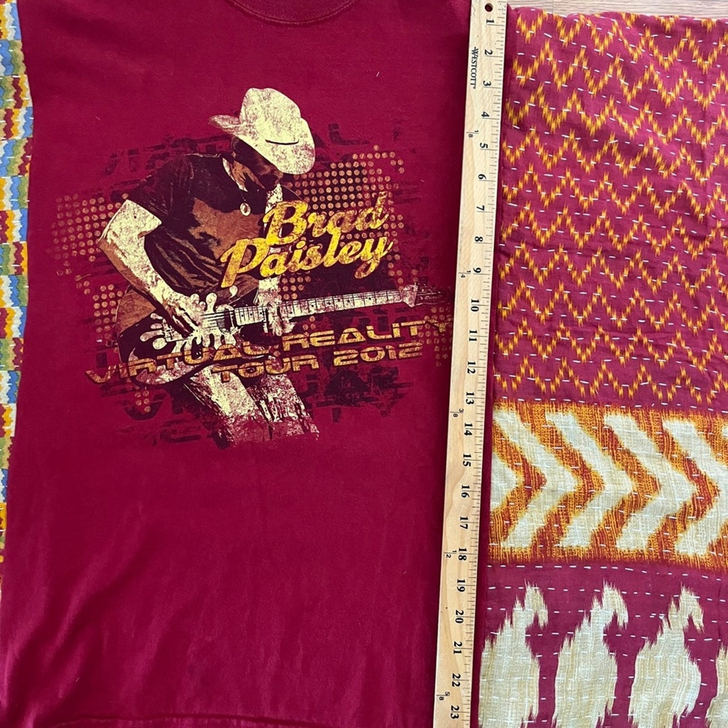 Brad Paisley Upcycled Kantha Tunic Top Shirt OS Handcrafted Bohemian