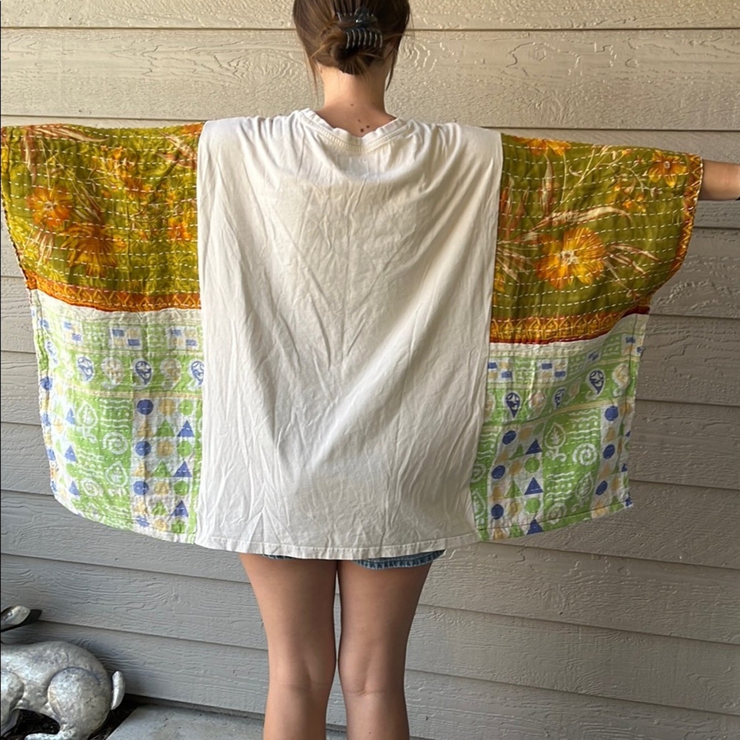 Snoop Dogg Upcycled Kantha Tunic Top Shirt OS Handmade Boho