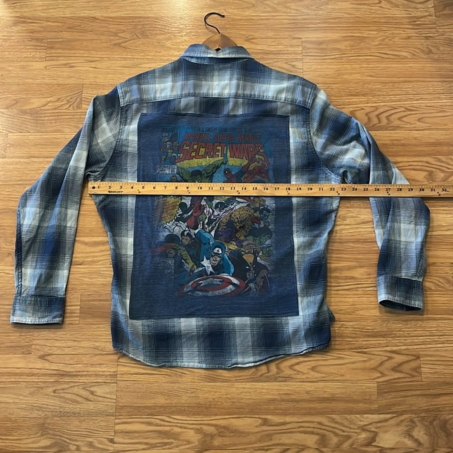 Power Rangers Upcycled Flannel Shirt Unisex Size Large L