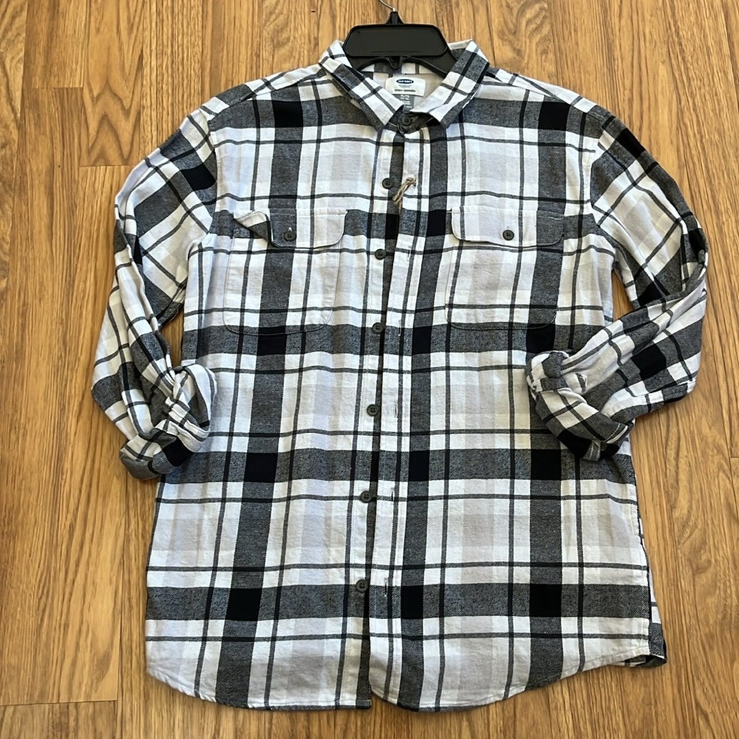 Spongebob Christmas Flannel Shirt upcycled unisex size XL  14 - 16