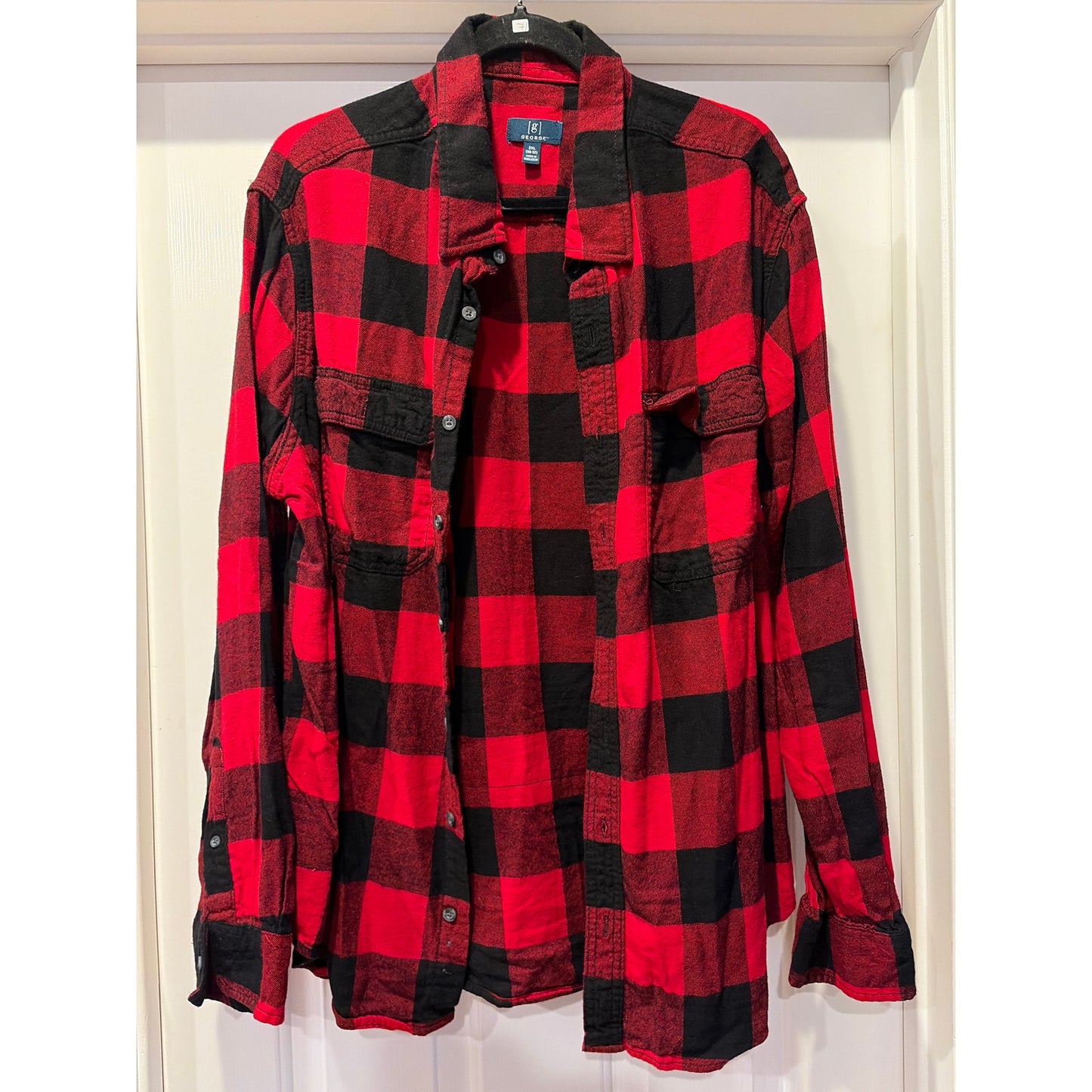The Rolling Stones Upcycled Flannel shirt one of a kind unisex 2XL / XXL