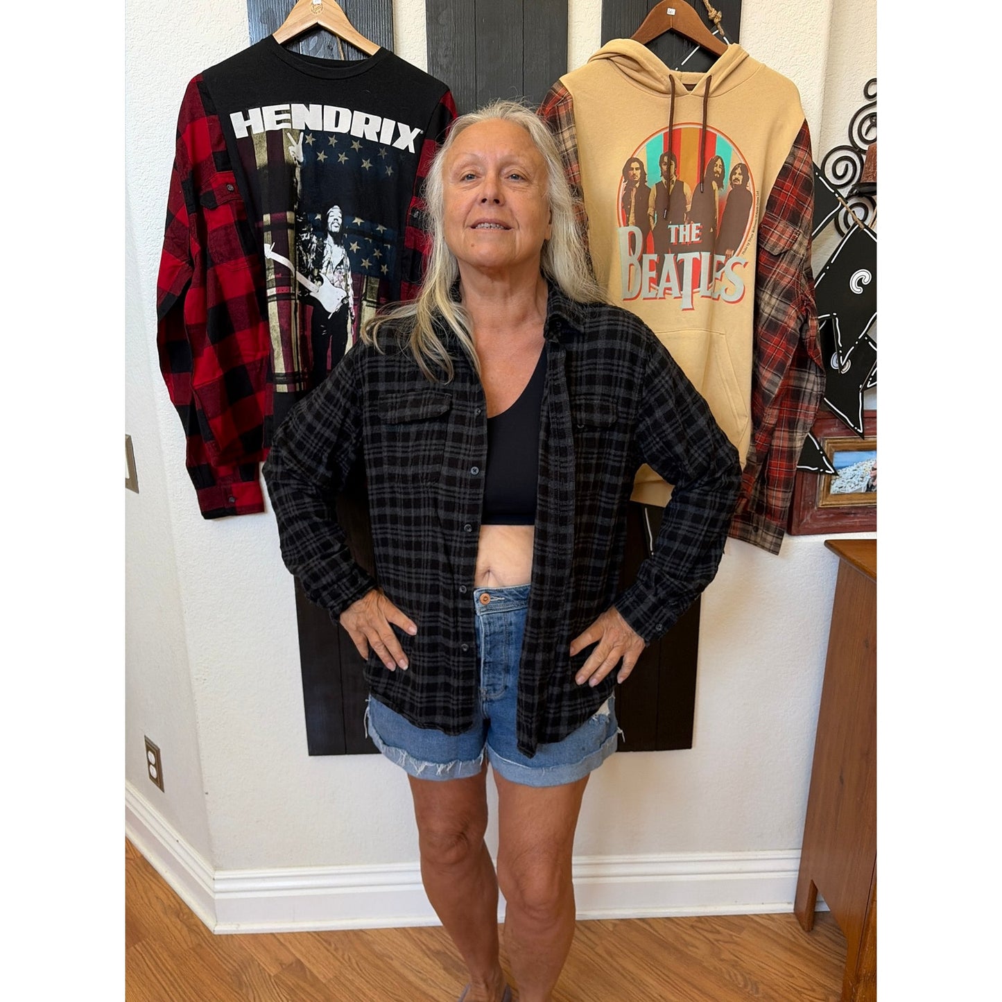 The Crow Movie Upcycled Flannel Shirt Unisex Large L