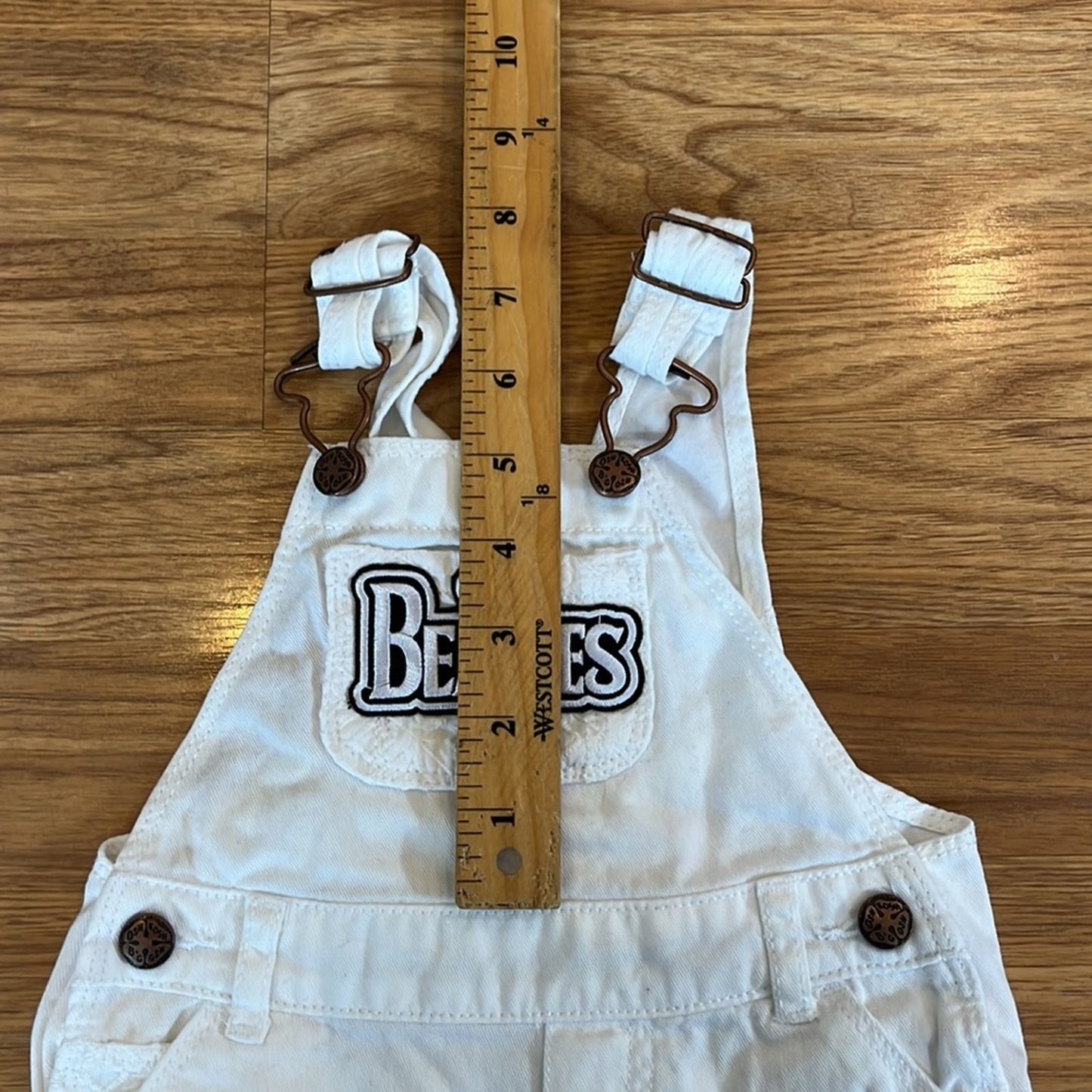 Oshkosh The Beatles upcycled reworked denim jean Overalls Size 3 M