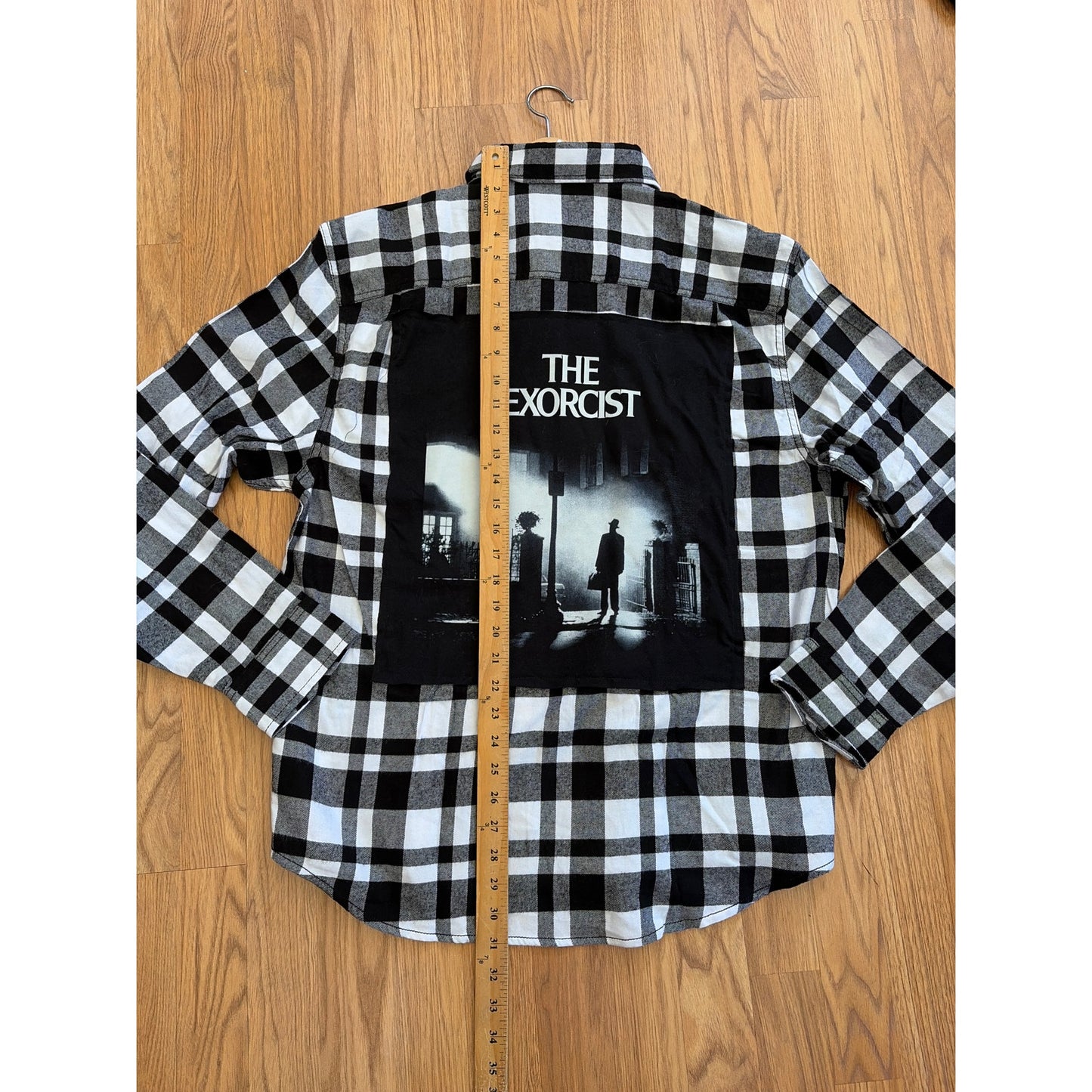 The Exorcist Upcycled Flannel Shirt Unisex Size Large L